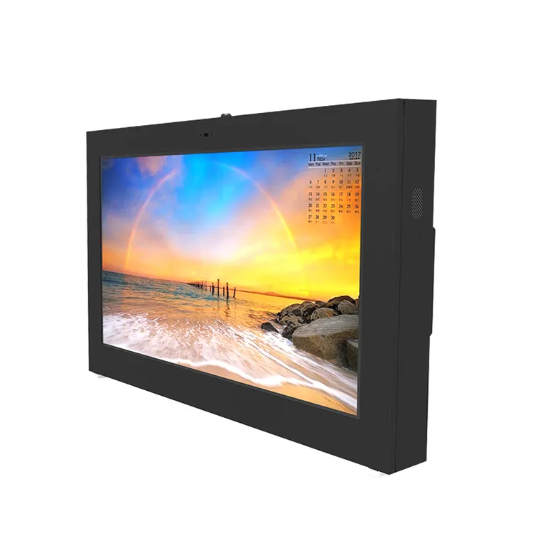 Moniteur tactile de télévision d'extérieur 4K, 3000 Nits, haute luminosité, panneau Lcd, étanche, pour l'extérieur