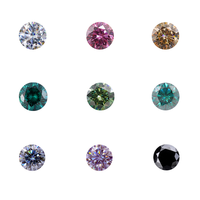 Moissanite Redleaf Sunshine Light Melee en vrac, tailles 0.7mm, 1mm, 2mm, 2.9mm, VVS, taille cœur et flèche, taille ronde, gemmes de moissanite traitées thermiquement