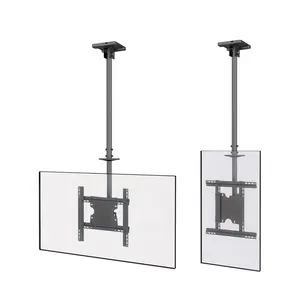 Portrait Landscape Ceiling TV Mount Rotation 90 Degree 55 inch 65 inch 75 inch TV Bracket High Adjustment