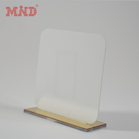 Base de Madera Personalizada con Código QR y Logotipo NFC, Base Acrílica en Blanco para Reseñas y Combo de Tarjeta NFC