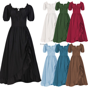 <strong>Goth</strong> Dress for Women Vintage Cocktail Batwing Halloween Evening Dresses Woman <strong>Plus</strong> <strong>Size</strong> Renaissance Medieval Dress - Product Image 1