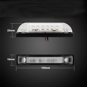 Camión Remolque Camión Luces laterales Luz indicadora <span class=keywords><strong>LED</strong></span> impermeable Lámpara de advertencia 12V 24V Luz de liquidación Rojo Ámbar Blanco Azul Verde - Product Image 2