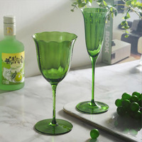 Verre à vin rétro simple sur pied, verre à champagne créatif et exquis
