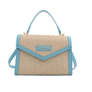 2024 nouveauté été paille tissé femme sacs à main dames rabat sacs à bandoulière pour les femmes - Product Image 5