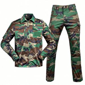 Vêtements de camouflage d'extérieur en gros, uniformes de sécurité, vêtements tactiques de couleur à manches longues pour hommes et femmes - Product Image 4
