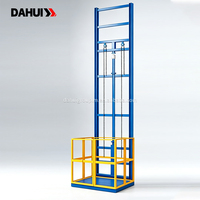 Ascenseur de marchandises hydraulique personnalisable, élévateur de marchandises à commande à distance, monté au mur, avec rail de guidage, élévateur de marchandises électrique pour entrepôt