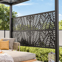 Panneaux de clôture en aluminium découpés au laser sur mesure, écran décoratif d'intimité, cloison murale extérieure pour jardin, villa, hôtel