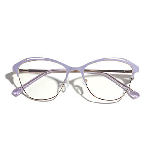 7104 moda donna Cat Eye <span class=keywords><strong>occhiali</strong></span> Anti blu luce per Computer <span class=keywords><strong>occhiali</strong></span> <span class=keywords><strong>da</strong></span> <span class=keywords><strong>vista</strong></span> in metallo ottico nuovi <span class=keywords><strong>modelli</strong></span> <span class=keywords><strong>di</strong></span> montature per <span class=keywords><strong>occhiali</strong></span> - Product Image 2