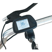 Affichage LCD pour vélo électrique 36-72V, affichage de la vitesse avec verrouillage à clé, longueur de câble de 170 cm, compteur de vitesse, pièces de rechange pour vélo électrique