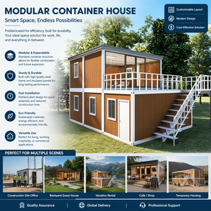 <span class=keywords><strong>Casa</strong></span> Contenedor Modular Prefabricada <span class=keywords><strong>de</strong></span> 2 Pisos, Expandible, con Estructura <span class=keywords><strong>de</strong></span> Acero, Edificio Prefabricado para Oficina en Obra para Proyectos <span class=keywords><strong>de</strong></span> Construcción - Product Image 1