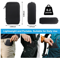 Sac de rangement en néoprène pour 20 clés USB, étui organisateur à fermeture éclair, support portable pour gadgets de voyage, idéal pour le bureau ou comme cadeau