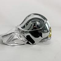 Casque ignifuge de protection incendie européen résistant à la pression de qualité supérieure casque de pompier de sauvetage avec cape en aramide