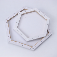 Fournitures d'art Mini toile tendue triangulaire vierge de 15 cm pour la peinture à l'huile/acrylique