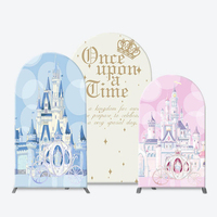 Toile de fond de Noël personnalisée imprimée, housse en tissu pour toile de fond d'arche Chiara, ballons pour les toiles de fond de fête d'anniversaire pour enfants