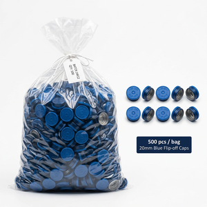 Capsules à clapet professionnelles en aluminium-plastique pour flacons injectables de 13 mm/20 mm - Scellés pharmaceutiques conformes à la norme ISO 8362-6 - Product Image 5