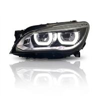 Ensemble de phares LED pour Série 7 F01 F02 2009-2015, double lentille Angel Eyes, clignotant gauche et droit, paire 12V, neuf 50W
