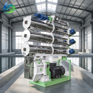 Granulateur d'aliments pour poissons LUODATE à haut taux de granulation 5-10T/H, machine durable à matrice annulaire pour la fabrication d'aliments souples pour poissons en aquaculture, certifiée CE - Product Image 1