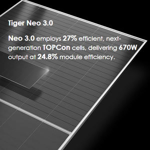 Für Tiger Neo N-Typ Halbzellen-Bifaziale Solarmodule 610W-730W Monokristallin 24,06% Effizienz - Product Image 2