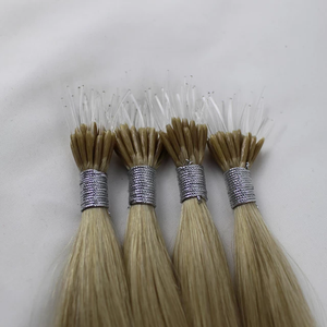 Jasmine Beauty Premium Quality Plastic Nano Tip Human Hair Extensions Virgin Keratin Plastic Nano Tip Straight Hair Extensions - Product Image 4