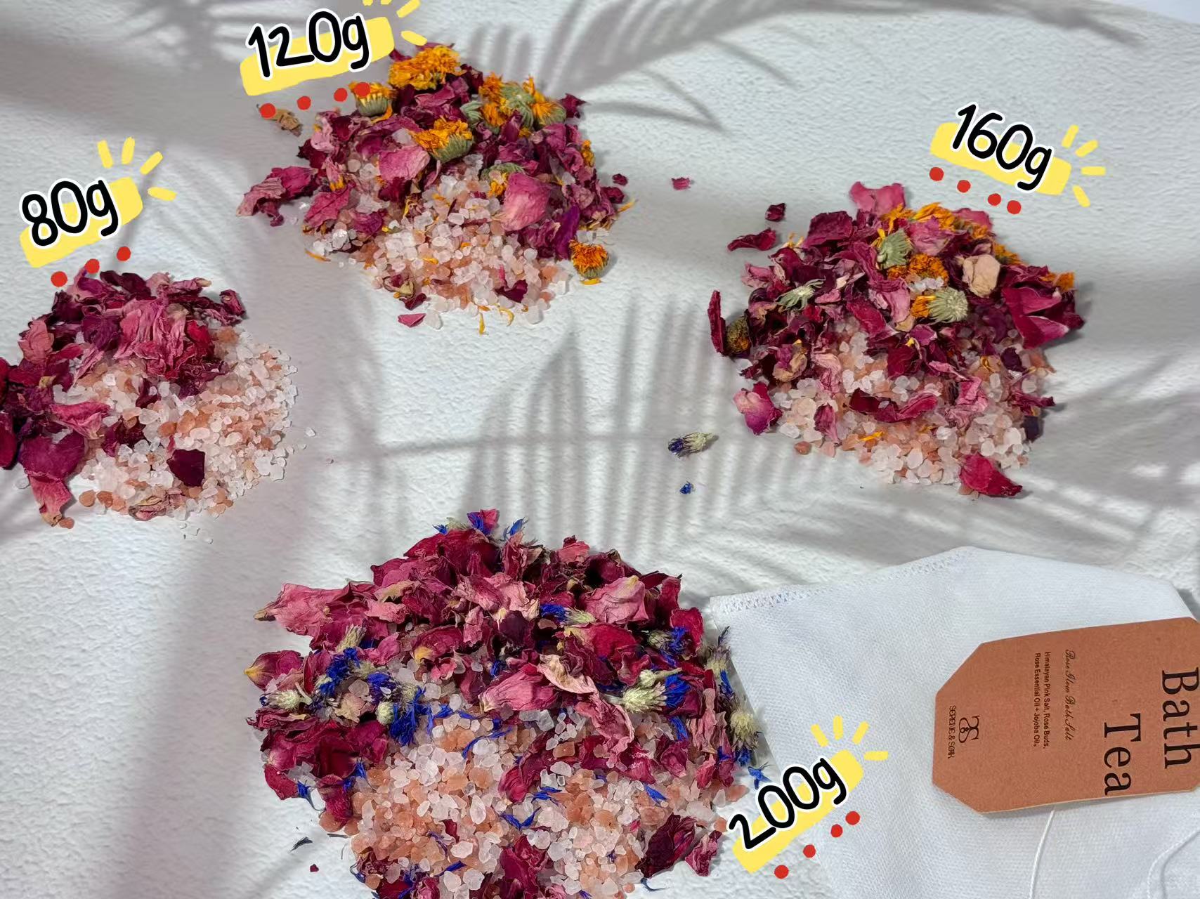 bath tub tea bag soak