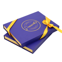 Boîte cadeau musulmane rigide de luxe Eid Mubarak boîte d'emballage carton ensemble de papier bonbons sucrés chocolat emballage Date boîte pour le Ramadan