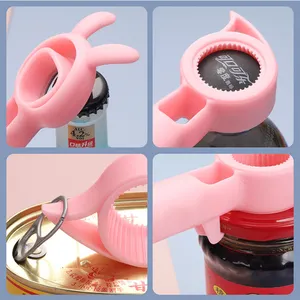 Multifunction Bottle Openers And Can Opener Pink Rabbit Wine Opener