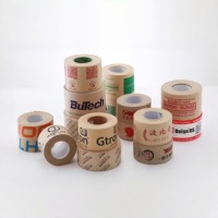 Ruban de papier kraft brun blanc écologique avec logo coloré personnalisé Ruban de colis en papier kraft imprimé renforcé avec logo