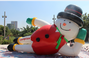 ซานตาคลอสเป่าลมพร้อมพิมพ์ลายดิจิทัลและปั๊มลมไฟฟ้า สูงกว่า 12 ฟุต สำหรับงานโฆษณาและกิจกรรมสำคัญ - Product Image 2