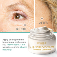 Crème de jour anti-âge hydratante populaire à l'or 24 carats, crème éclaircissante pour la peau, crème pour le visage