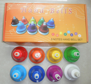 Campanas <span class=keywords><strong>de</strong></span> percusión Orff, instrumentos, juguetes, 8 notas, juego <span class=keywords><strong>de</strong></span> campanas <span class=keywords><strong>de</strong></span> <span class=keywords><strong>mano</strong></span>, accesorios musicales, botón preescolar, <span class=keywords><strong>campana</strong></span> <span class=keywords><strong>de</strong></span> lección <span class=keywords><strong>de</strong></span> ocho tonos - Product Image 1