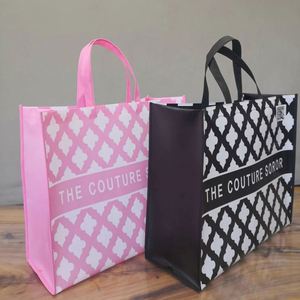 Sacs de courses non tissés imprimés sur mesure, sacs fourre-tout laminés pour la vente en gros, sacs à main durables et réutilisables pour les courses - Product Image 1