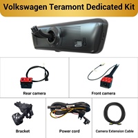 Caméra de tableau de bord avec rétroviseur intelligent pour Volkswagen Teramont H8 Pro, 2K, 8,2 pouces, double objectif avant et arrière, certifiée CE FCC, qualité OEM