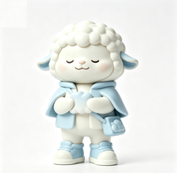 Figurine d'art de collection personnalisée en forme de mouton, statue de dessin animé en PVC et ABS, fabrication OEM en Chine, figurine personnalisée pour la vente en gros de produits de marque
