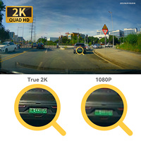 Sinjet pour ONVO L90 Caméra de recul numérique séparée avec streaming 2K, écran plein écran 8,2 pouces, caméra de tableau de bord miroir H8 Pro