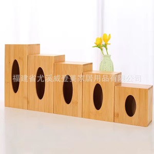 Cajas de pañuelos de bambú personalizadas para restaurantes, disponibles al por mayor, con impresión de logotipo disponible para hoteles, restaurantes y hogares. - Product Image 3