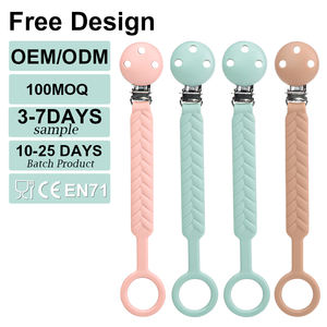 कारखाने कस्टम विभिन्न उपहार बॉक्स समायोज्य आकार बेबी शांतिफायर फीडर हस्तनिर्मित शांतिफायर चेन बच्चे के लिए लक्जरी शांतिफायर - Product Image 1