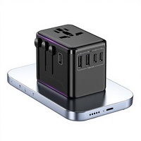 Adaptor Colokan Multi-Negara 2500W dengan Desain Kreatif, 3 Port Tipe-C & 2 Port USB-A, Penjualan Langsung Baru