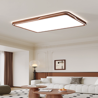 Toute la maison est équipée d'une nouvelle lampe de plafond de style chinois simple de couleur noyer pour la chambre à coucher et le salon