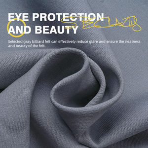 Tissu <span class=keywords><strong>de</strong></span> <span class=keywords><strong>billard</strong></span> KONLLEN 9 pieds, 6 bandes pré-coupées, laine + nylon, couleur grise, adapté au <span class=keywords><strong>billard</strong></span> américain à neuf boules - Product Image 5