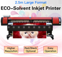 Imprimante grand format 2500 mm à solvant écologique pour vinyle, toile et autocollants de voiture, vente directe d'usine en Chine, machine d'impression grand format SAV