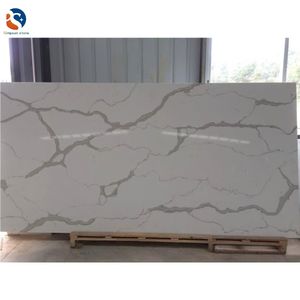 Losas y azulejos de cuarzo blanco Calacatta <span class=keywords><strong>Nuvo</strong></span> para suelo - Product Image 2