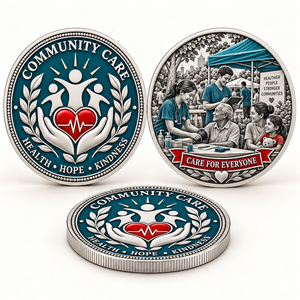Moneda de metal personalizada de aleación de zinc 2D 3D con esmalte suave, chapada en oro y plata, con logotipo personalizado, para recuerdo. - Product Image 4