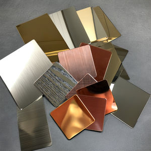 300 su misura serie PVD specchio foglio 3mm colore oro piatto decorativo in acciaio 201 304 316 acciaio inox con taglio - Product Image 5