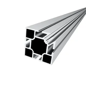 Kustomisasi produsen 40MM SEG mendukung 6063 sudut ekstrusi aluminium tanpa bingkai untuk pameran pameran perdagangan bingkai pilar