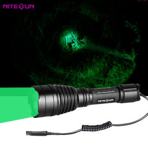 B58U 줌 가능 500 루멘 525 녹색 방수 사냥 Led 손전등 루멘 가장 밝은 충전식 토치 라이트 - Product Image 3