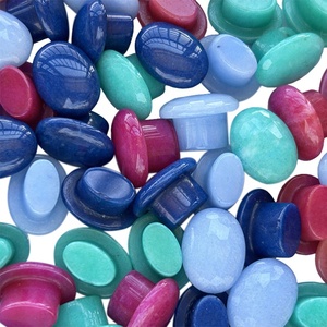 سدادات أذن من الأحجار الكريمة الطبيعية، موسعات أذن حجرية للرجال والنساء، سدادات أذن كريستالية مخصصة، مجوهرات ثقب الأذن بأسلوب قبلي عتيق - Product Image 3