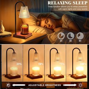 US/EU Plug New Product Electric Adjustable Desk Lamp With <b>Dimmer</b> Candle Melt Warmer Table Lamp Aromatherapy Candle Warmer Lamp - Product Image 5