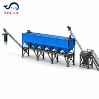 Silo à ciment conteneurisé portable 1x20GP, silo horizontal mobile, silo à poudre avec armoire électrique intégrée