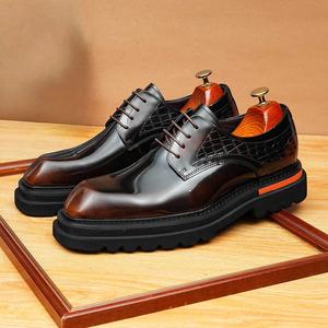 Zapatos de Vestir de Negocios de Ante de Cuero Vacuno de Primera Capa para Hombre, los Más Vendidos, Zapatos Monk, Zapatos de Alto Rendimiento - Product Image 5