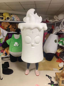 Costume de mascotte de lutin de haute qualité certifié CE, costume publicitaire personnalisé de génie vert - Product Image 4